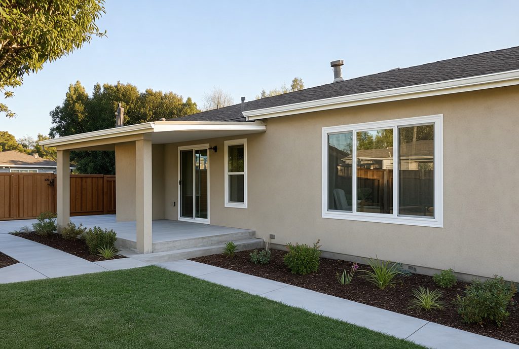 Completed whole-home remodel and addition on a California home