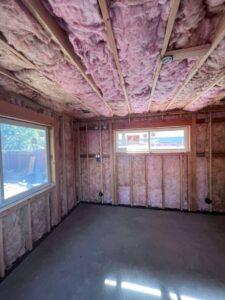 New insulation on in-law apartment